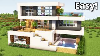 Minecraft: How to Build a Modern House | Tutorial🏠