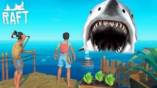 巨大サメが出現する海で漂流しちまった【Raft-13】 - YouTube