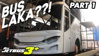 PROSES PEMBENAHAN BODY BUS LAKA & UPGRADE KE JETBUS 3  | FAJAR RIAU PART1