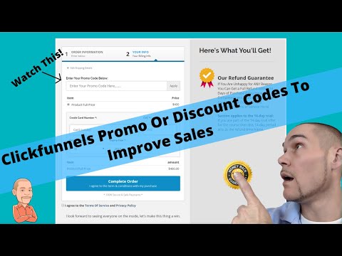 Adding Promo Or Discount Code In ClickFunnels For a 2 Step Order Form