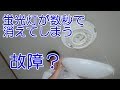 蛍光灯が数秒で消えてしまう 故障？違うみたいだ