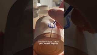 Pictura pe ceramică si secretele ei. #ceramica #pictura #paintedceramics #handmade #ceramical