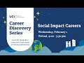 Career discovery series social impact careers