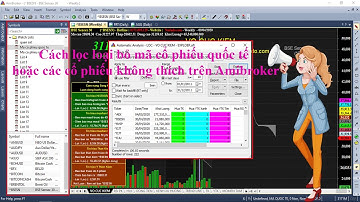 Cách lọc loại bỏ mã cổ phiếu quốc tế hoặc các cổ phiếu không yêu thích trên Amibroker