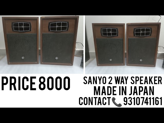 PRICE 8000 (9310741161) SANYO 2 WAY VINTAGE SPEAKERS MADE IN JAPAN