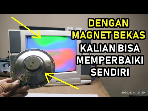 Mudah Memperbaiki Sendiri TV Tabung Menggunakan Magnet Bekas