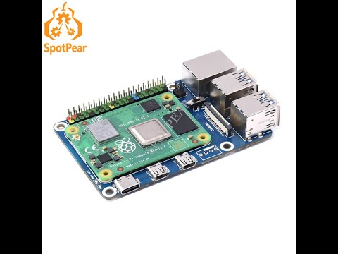 Spotpear Raspberry Pi CM4 To Pi4 Adapter Expansion Board Compute Module 4 IO Board