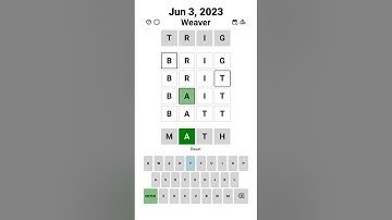 Weaver - TRIG MATH - Jun 3, 2023 #weaver #wordle #game #apuzzleenthusiast