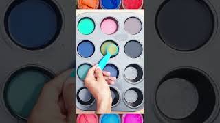 How to Create 3 New Colors Using Aqua Pink, Salmon | Satisfying Color Mixing #colormixing #asmr
