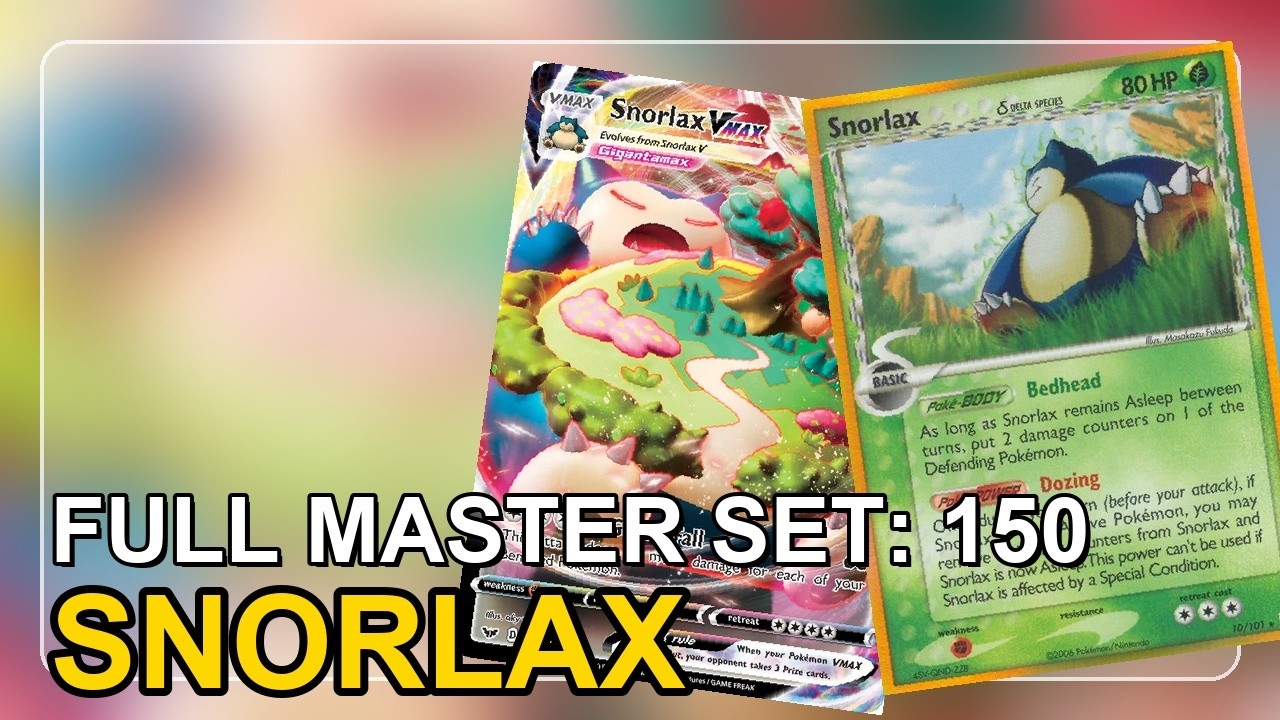 Every Snorlax Card Timeline  From First Print to Latest Releases + PDF