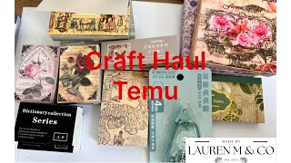 Temu Craft Haul  Papers, stickers, Washi Tape & More