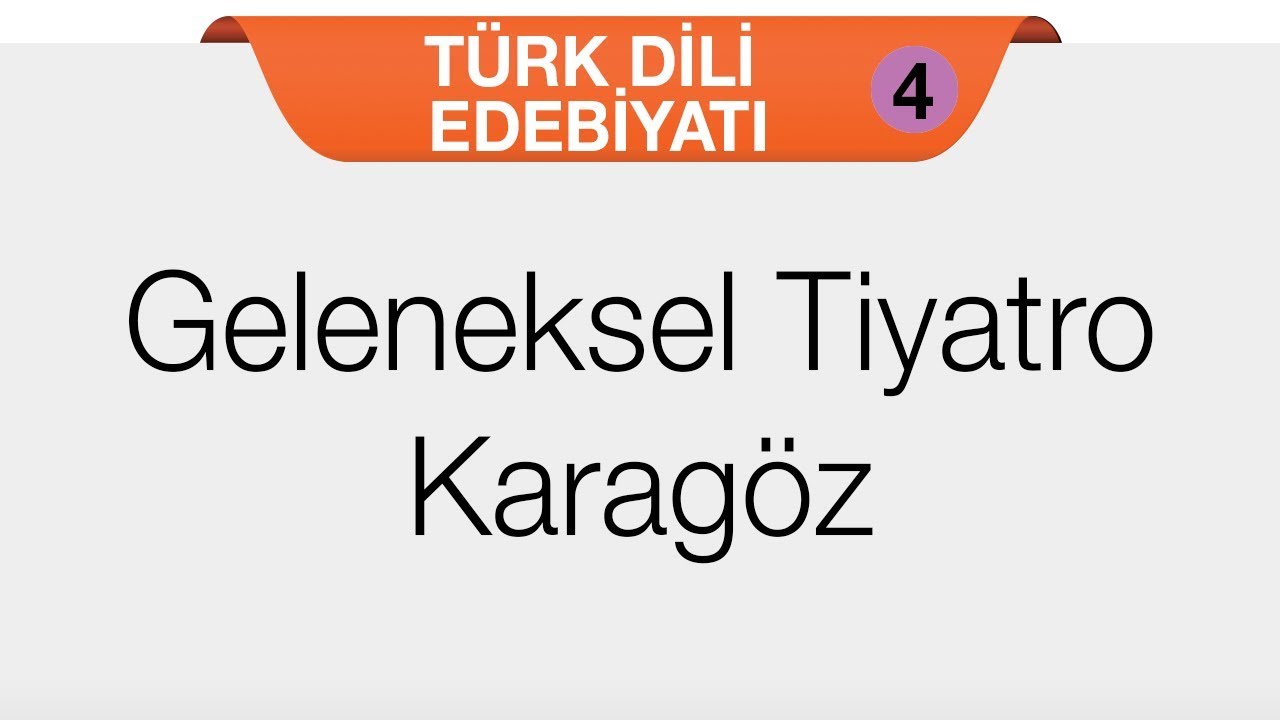 Tiyatro - Sanat Metinleri - Geleneksel Tiyatro - Karagöz