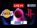 NBA LIVE! Los Angeles Lakers vs Houston Rockets April 25, 2026 | 2026 NBA Playoffs Live 2K Game 3
