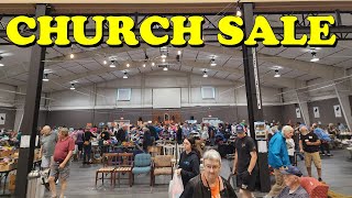 CHURCH YARD SALE Shop With Me! + Garage Sales | eBay Reselling