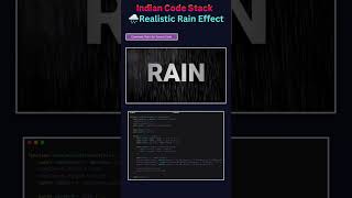 Create a Realistic Rain Animation