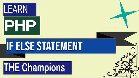 PHP If else Statement Tutorial in Hindi / Urdu