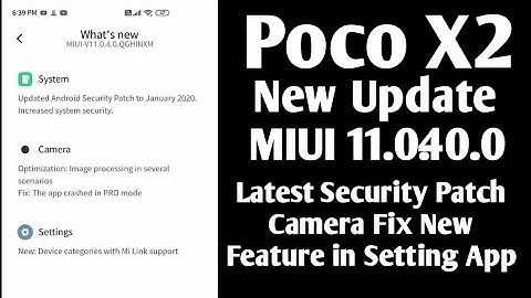 Poco X2 MIUI 11.0.4.0 Start Rolling Out New Features Added