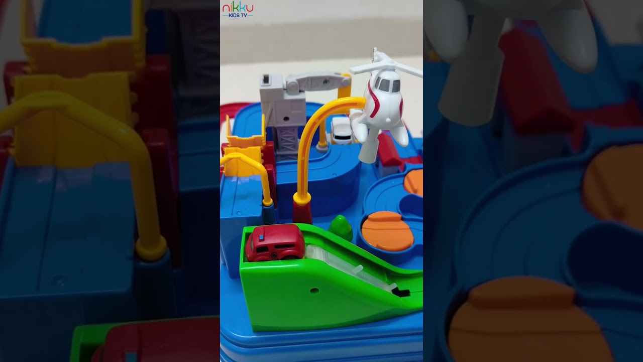 Toy vehicles track | Car , Bus, Fire Engine 