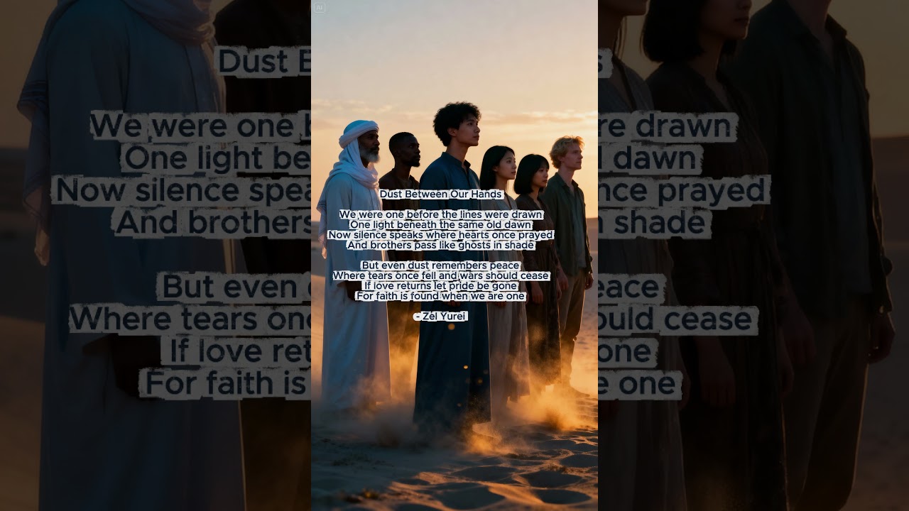 🌍 Dust Between Our Hands – A Poem For Unity 🤍