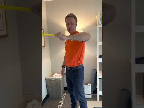 Shoulder External Rotation at 90 Degrees Abduction with TheraBand