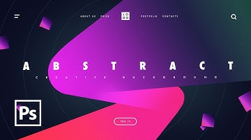 How to Create Abstract Modern Gradient Background in Photoshop | Tutorial