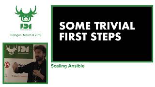 Scaling Ansible - Andrea Tosatto - Incontro DevOps 2019 Andrea Tosatto Test Driven Infrastructure Development