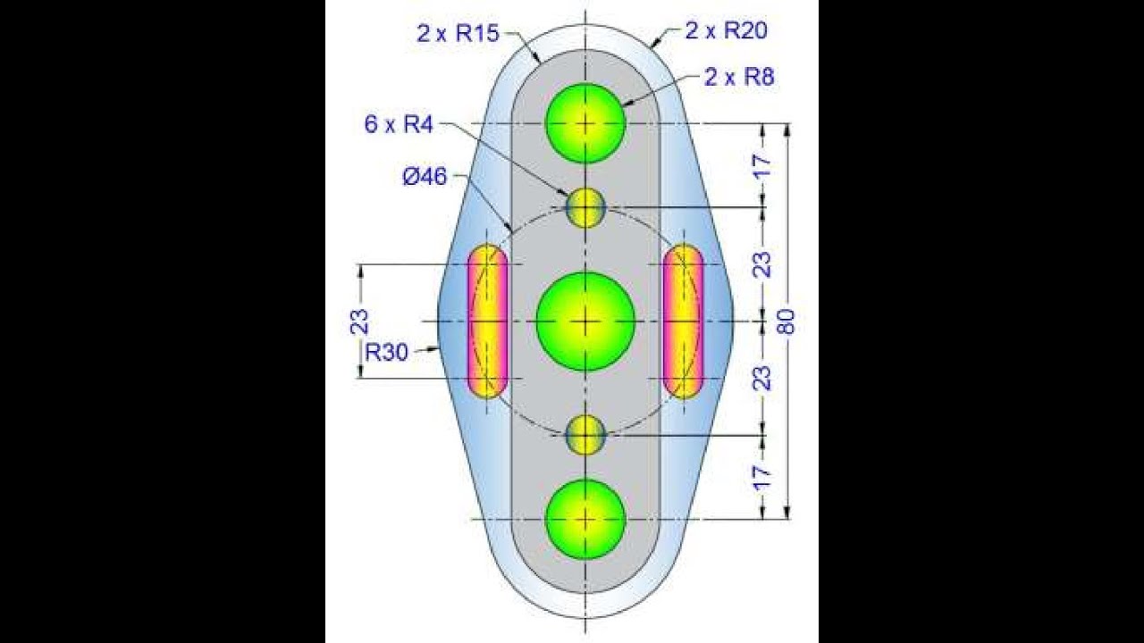 SolidWorks 2D excersise 185
