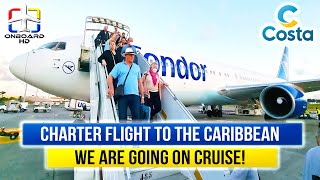 TRIP REPORT | Holiday Flight to Costa Cruise! | CONDOR Boeing 767 | Frankfurt to Pointe-à-Pitre