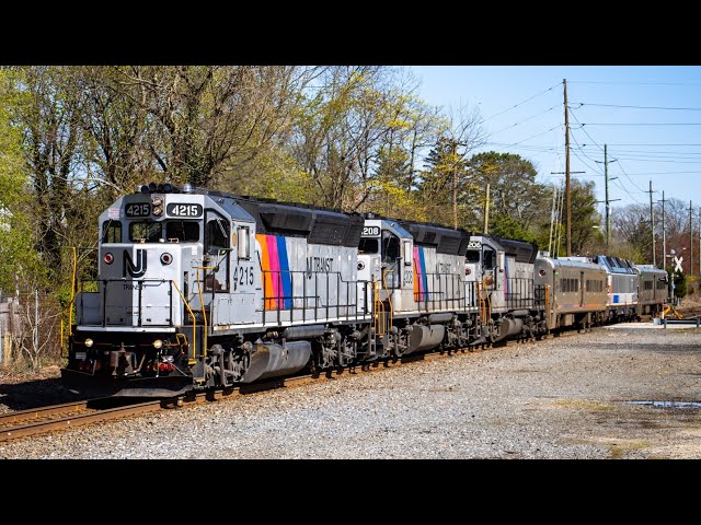 Full HD 60FPS: NJ Transit MMC Extra and Erie GP40PH-2B 4210 on the