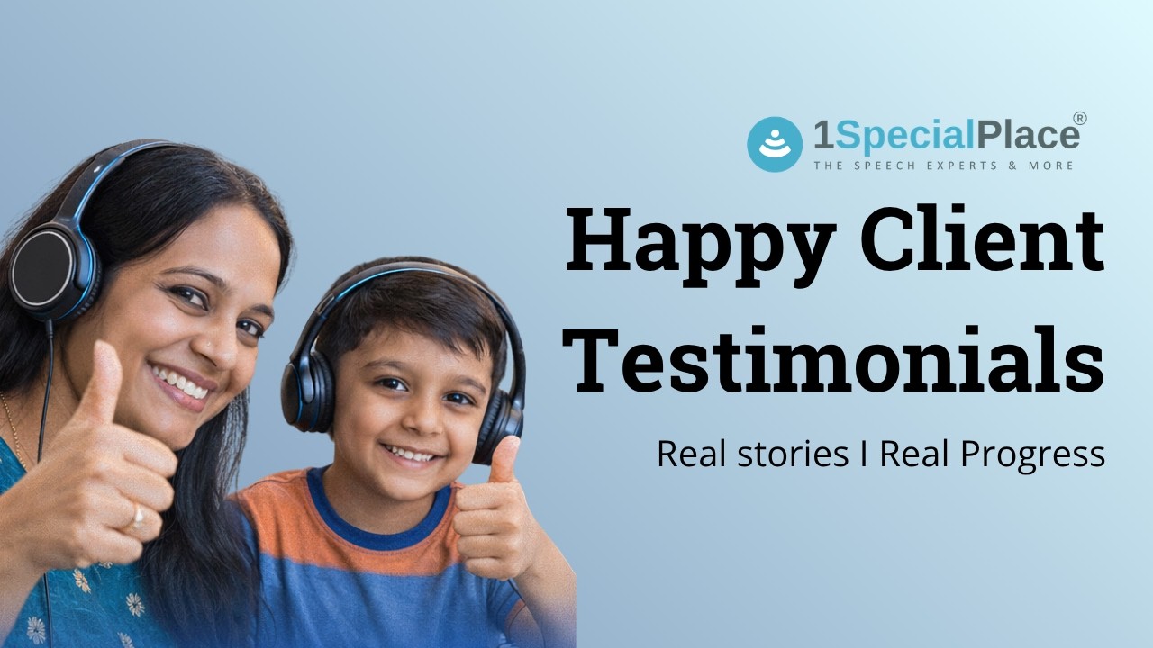 Happy Client Review | Speech Therapy Journey & Results | 1SpecialPlace
