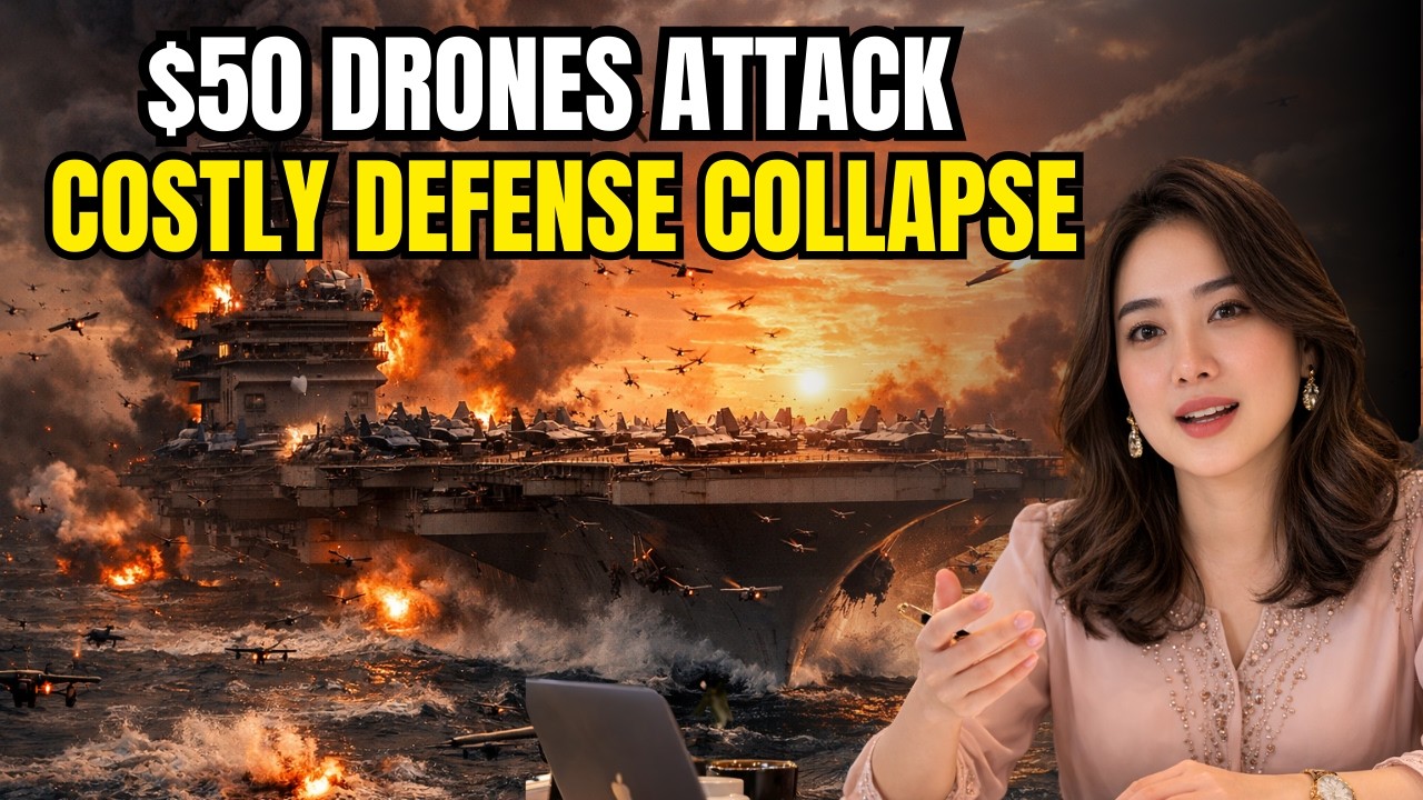 $18 Billion Aircraft Carrier Trapped — Iran's $50 Drone Just Changed Naval Warfare Forever