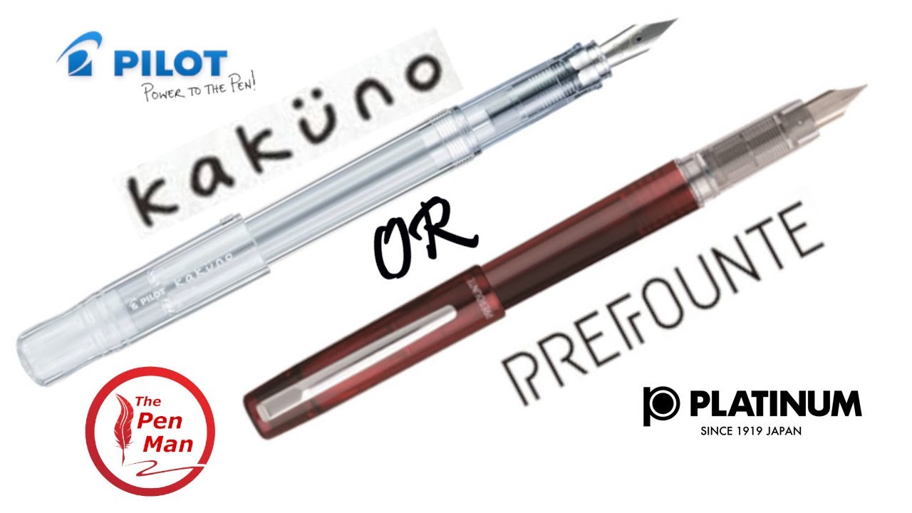 Битва доступных перьевых ручек: Pilot Kakuno против Platinum Prefounte