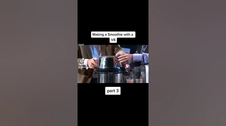 Making a smoothie with a v8 engine