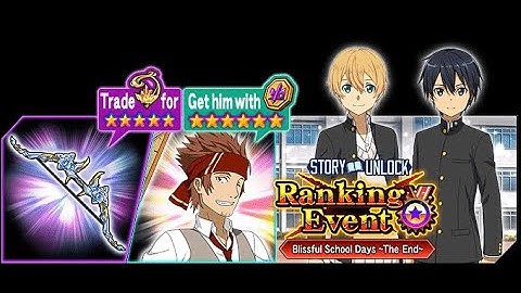 Sword Art Online Memory Defrag - Blissful School Days - The End Event Full Story