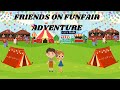 Friends on fun fair  kid venture world