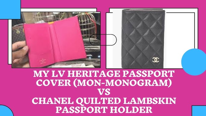 Comparison review: LV & Chanel passport cover 