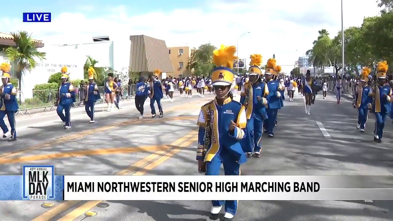 Miami Northwestern Senior High School marching band performs at MLK Day parade YouTube