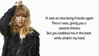 Taylor Swift - This Is Why We Can’t Have Nice Things (Lyrics)