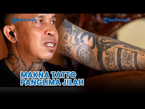 Makna Tatto Panglima Jilah, Pemimpin Besar Pasukan Merah Suku Dayak