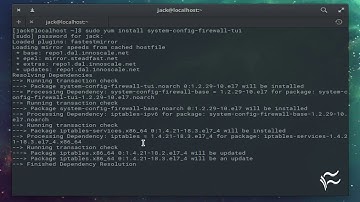 How to easily manage CentOS firewall with an ncurses tool
