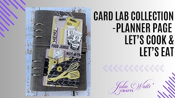 Elizabeth Craft Designs - Card Lab Collection : Planner Page Let