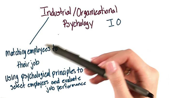 Industrial and organizational psychology - Intro to Psychology