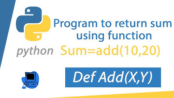 Python program to return sum using function-Sum of two numbers using functions