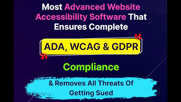 ADA Suite Overview: Website Accessibility Software That Ensures Complete ADA, WCAG & GDPR Compliance