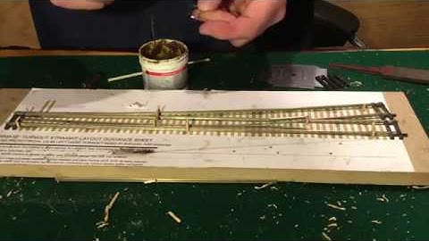 Scratch Built Turnout from Flex Track, HO Scale