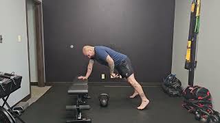 Kettlebell Straight Knee 3-Point Row