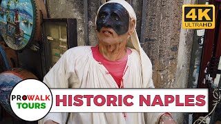 Naples Italy Historic Walking Tour [4K UHD 60fps]