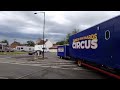 James richards circus transport arriving at stokesley 2023