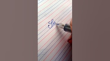 Name "Sneha" with fountain pen || #shorts #thinkingart