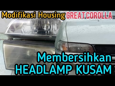 Membersihkan Mika Headlamp Mobil